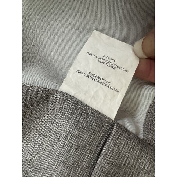 Set Of 2 Light Gray Textured Curtain Window Panels Lined – 48”x83” - Picture 5 of 6